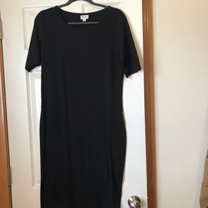 Lularoe Julia black body con dress
